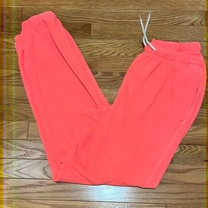 Bright peach dyed sweatpants